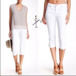 NWT Kut from the Kloth Natalie Crop Jeans in Optic White